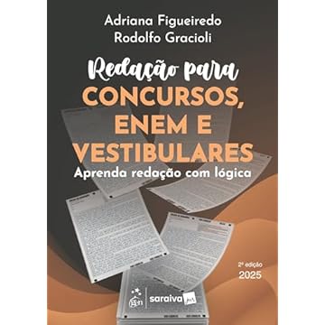 Capa do livro Redação Para Concursos, Enem e Vestibulares: Aprenda Redação Com Lógica - 2ª Edição 2025