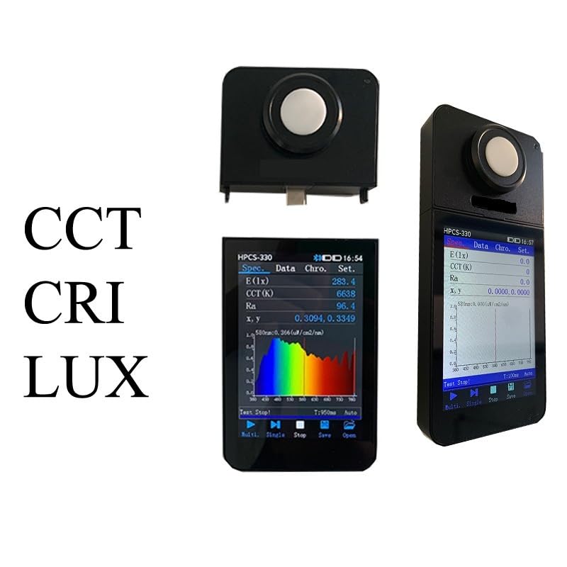 HPCS330 Hochpräzises drahtloses Verbindungsspektrometer CCT CRI Lichtmesser Laborspektrum-Analysegeräte für Pflanzenwachstum