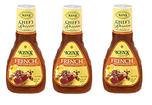 Ken's Chef's Reserve French Dressing With Smoked Bacon (Pack Of 3) 9 Oz Bottles #TOP3