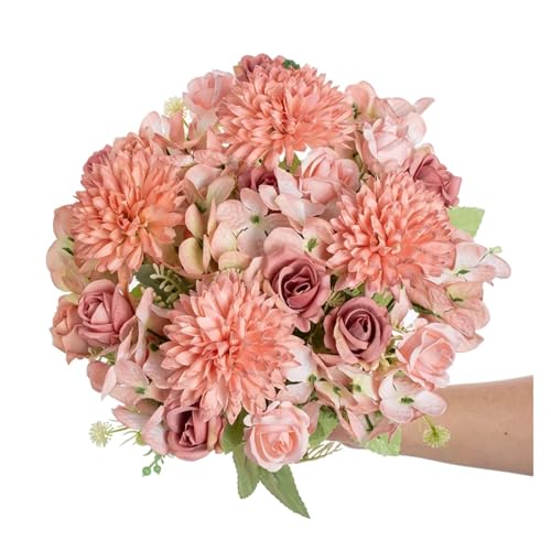 Flores artificiales decorativas como regalo diy y centros de mesa para hogar 6