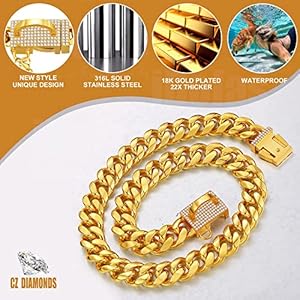 Dog-Chain-Collars-Gold-Dog-Collar-10mm-Cuban-Link-Dog-Collar-Stainless-Steel-Cuban-Link-Dog-Collar-with-CZ-Diamond-Buckle-Bling-for-Puppy-Small-Medium-Large-Dogs-includes-Dog-tag-Bell10 - Cucciolini Doodles   Dog-Chain-Collars-Gold-Dog-Collar-10mm-Cuban-Link-Dog-Collar-Stainless-Steel-Cuban-Link-Dog-Collar-with-CZ-Diamond-Buckle-Bling-for-Puppy-Small-Medium-Large-Dogs-includes-Dog-tag-Bell10