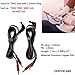 TENS Unit Replacement Lead Wires - Compatible with TENS 7000, Nicwell Care - (Not Fit EMPI Device) Electrode Cables with DC Head 2.35mm Plug, Standard 2mm Male Pin Connectors -2 Pieces/Pack