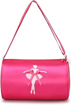 Cute Ballet Dance Backpack Tutu Dress Dance Bag Waterproof Small Duffle Bag Ballet Bags Gym Bag. Rose Red