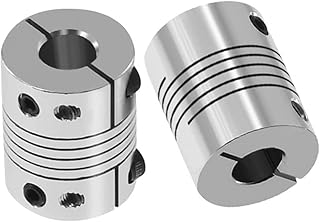 APAAZO 1PCS 3D Printer Parts T8 Lead Screw Rigid Shaft Coupler Clamp Stepper Servo Motor Coupling D20 L25 5x8x25mm Compatible With Cr10 Ender 3 (Color : Silver 6.5x8x25mm)