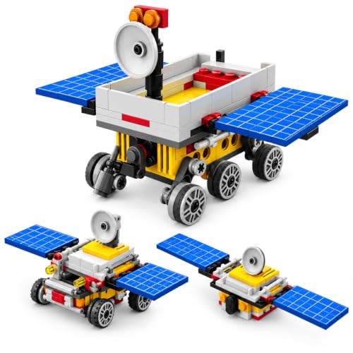 Image of SUPER TOY 3 in 1 Space Exploration Building Blocks Set for Kids, 140 Pieces Educational STEM Construction Toy with 3 Different Models, Creative DIY Building Kit for Boys & Girls Ages 6+