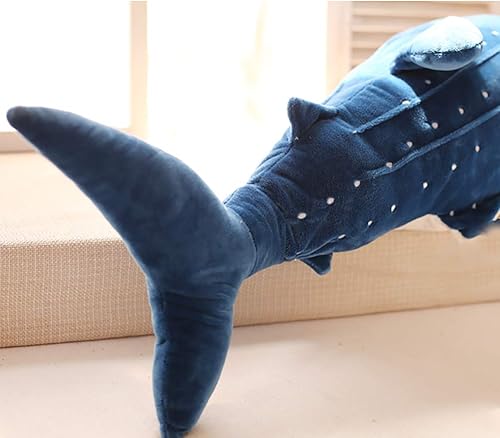 Miniatura 6 de Peluche de animal de tiburón ballena de peluche, cojín de felpa suave para sofá, cojín de espalda, almohada para abrazar para niños y adultos,