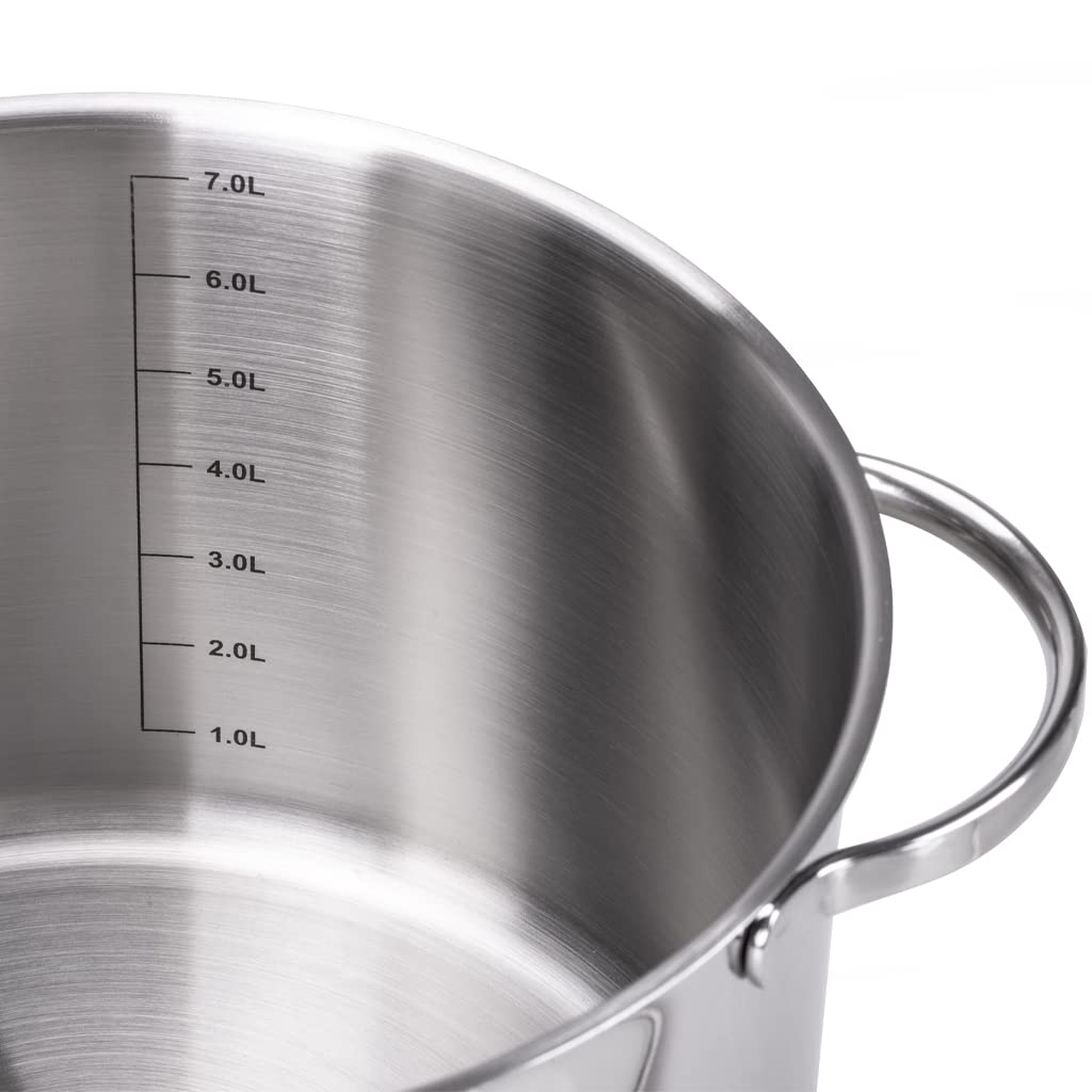 Moneta Pastaiola Allegro Inox 24 cm 7 litri, con doppio cestello, scolapasta e cestello vapore. Per tutti i fuochi, compresa induzione., A01A167502