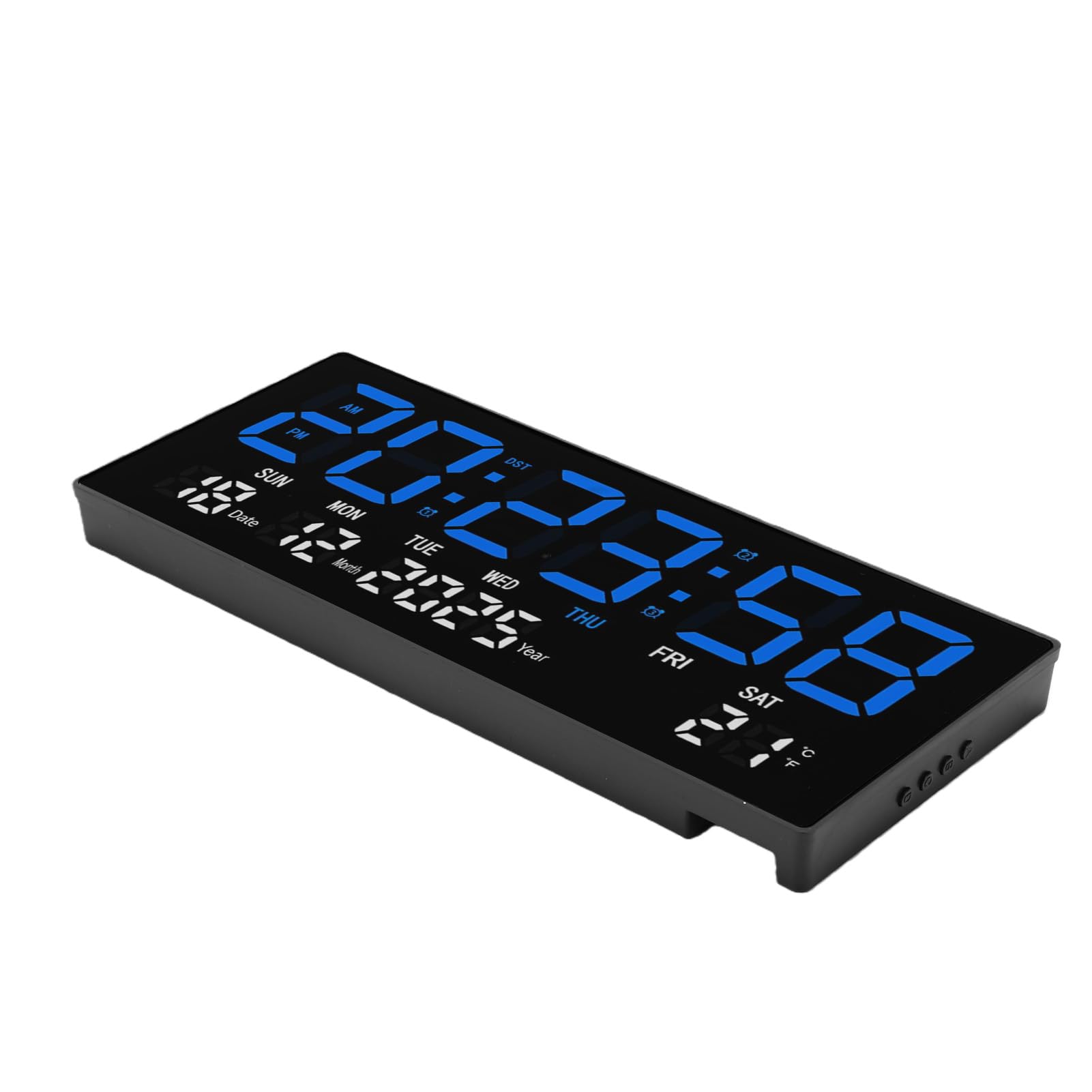 Orologio Digitale a LED, Ampio Display con Funzionamento Silenzioso per L'arredamento della Scrivania da Parete Dell'home Office
