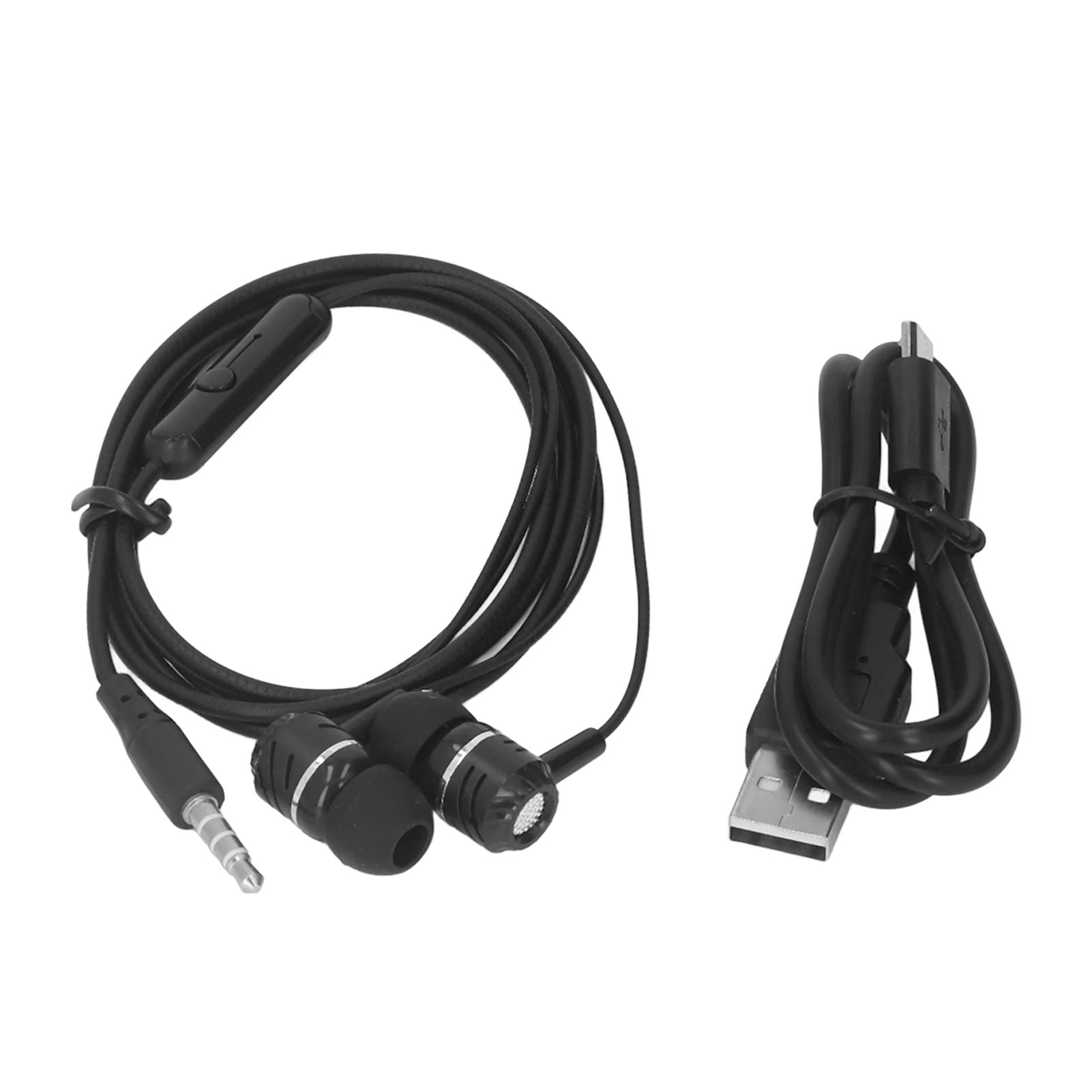 Portachiavi registratore audio in lega di alluminio con memoria interna da 16 GB, tempo di registrazione continua di 15 ore e modalità di attivazione vocale, formato WAV, (Nera)