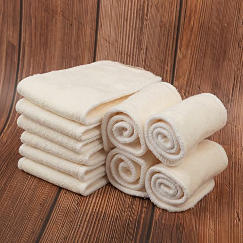 Alvababy 12Pcs Newborn Cloth Diaper Insert,4 Layers Cloth Diaper Inserts thumb #3