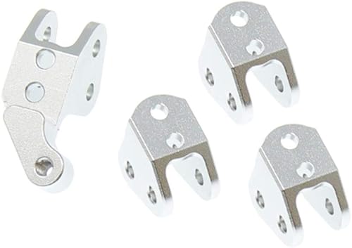 Redcat Racing RER11414 Juego de montaje de eslabones inferiores de aluminio para eje, plata