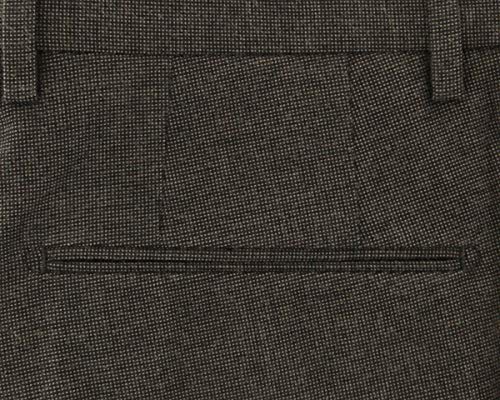 Incotex Dark Brown Nail Head Pants - Slim3