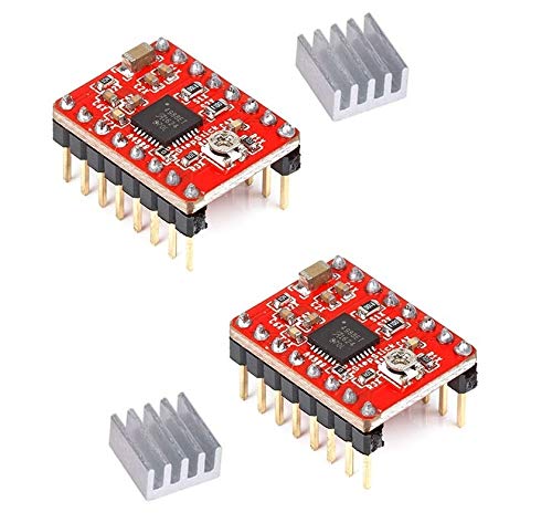 Techleads 2 x A4988 Stepper MotorDriver(with Heatsink,2A), Pack of 2 (B08SBY6LCN) Amazon Price History, Amazon Price Tracker