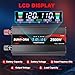 Sunivora 2500 Watt Inverter with LCD & Remote Control 12V DC to 110V/120V AC 60HZ Power Converter 5000W(Peak) with 4 Sockets & 4 USB Ports Power Inverters for Vehicles RV Truck Camping