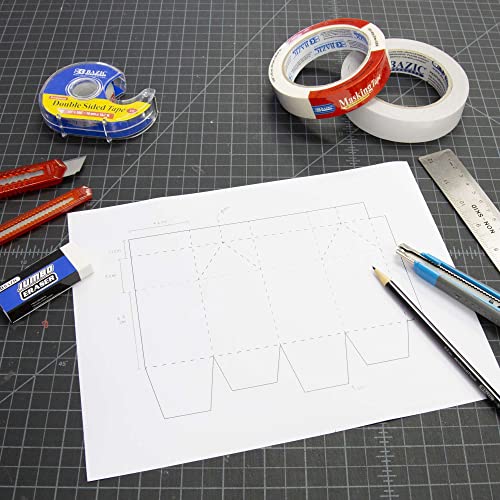 Image of BAZIC 0.71 inch X 2160 inch (60 Yards) General Purpose Masking Tape | tears by hand and writes on for painting and labeling