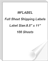 Vista 66 de MFLABEL 2x4 Shipping Labels - 25 Sheets (250 Labels) for Laser & Inkjet Printers, 10-UP FBA Address Stickers, Matte White Self-Adhesive Mailing