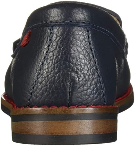 Marc Joseph New York Unisex Kids Boys/Girls Leather Mott Street Loafer, Navy Grainy, 13 M US Little | Image 2