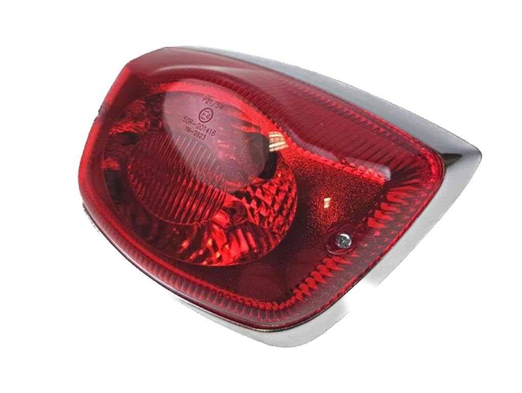 Streetparts24 Rücklicht Bremslicht E-Prüfzeichen passend für Piaggio Vespa LX, LXV, S 50 125 – 12V 18/5W BAY15D Glühbirne