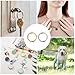 16pcs Trigger Spring o Ring, Round Mini Metal Snap Clip Silver Gold Key Clips for Keychains Purse Rings Spring o Ring Clasp Carabiner for Straps Bag Handbag Keys Crafts