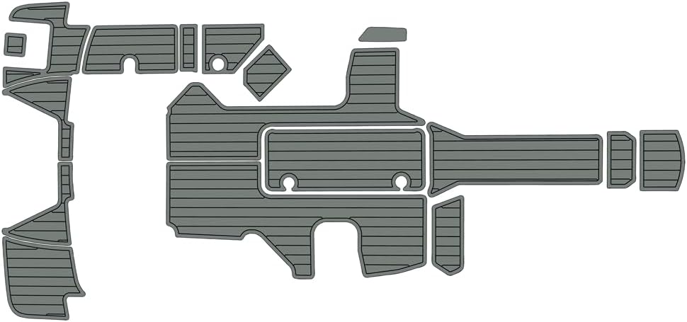 2016-2021 Sea Ray 210 SPX Outboard Motor Cockpit & Swim Platform 1/4” 6mm eva Faux Teak Deck Surfing Boat Fishing Boat Motorcycle Hurts crapet Non-Slip mat Floor
