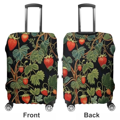 Luggage Cover Elastic Suitcase Cover Anti-Scratch Suitcase Covers Travel Strawberry Pattern Luggage Covers Luggages Protector for Travel Adult Luggages Decorative 18-32 Inch3