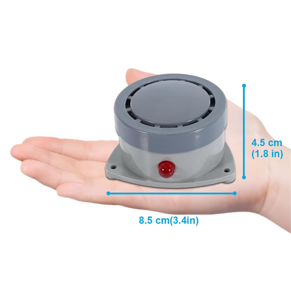 Mengshen Rivelatore di perdite d'acqua 4 Pack, allarme di inondazione del sensore dell'acqua di 120dB senza fili impermeabile forte audio luce avvisi per la casa cucina seminterrato (batteria inclusa)