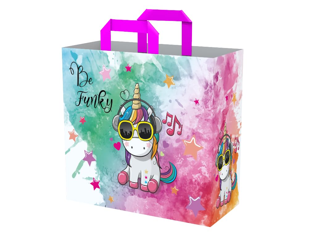 Konix Shopping Bag - Size M 40 x 45 x 20 cm - Recycled Material - Unicorn Motif Be Funky, Unik