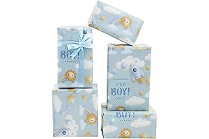 It's a Wrap for You, Baby: Light Blue Gift Wrap for Newborn Boys