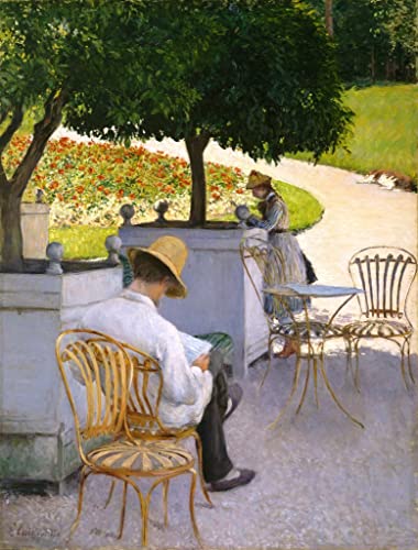 Art mural Gustave Caillebotte les orangers pour habiller un grand mur vide