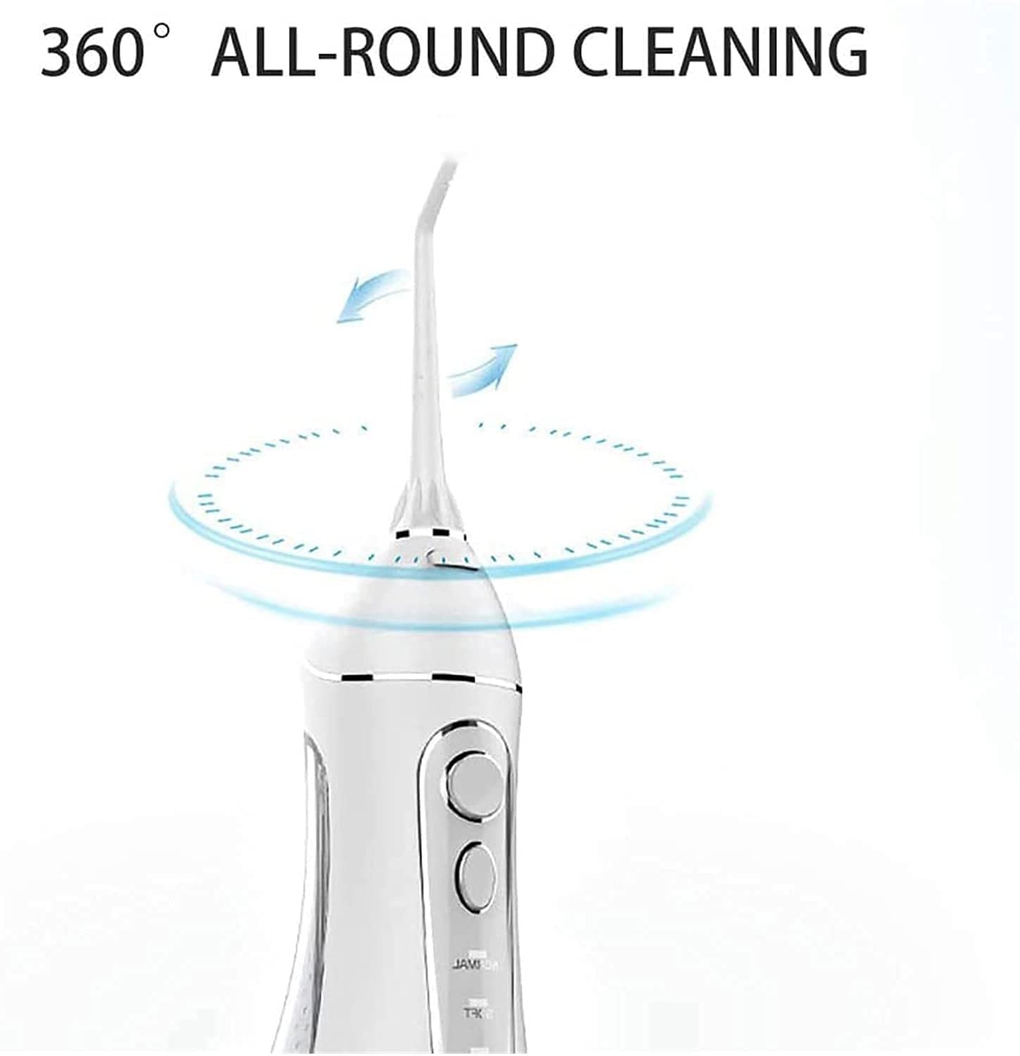 Irrigatore Orale Dentale Cordless, flosser per Acqua Professionale per detergente per i Denti, IPX7. FLOSSER Acqua 4 modalità con 20 0ML. Serbatoio d'Acqua USB Ricaricabile per Viaggi e casa