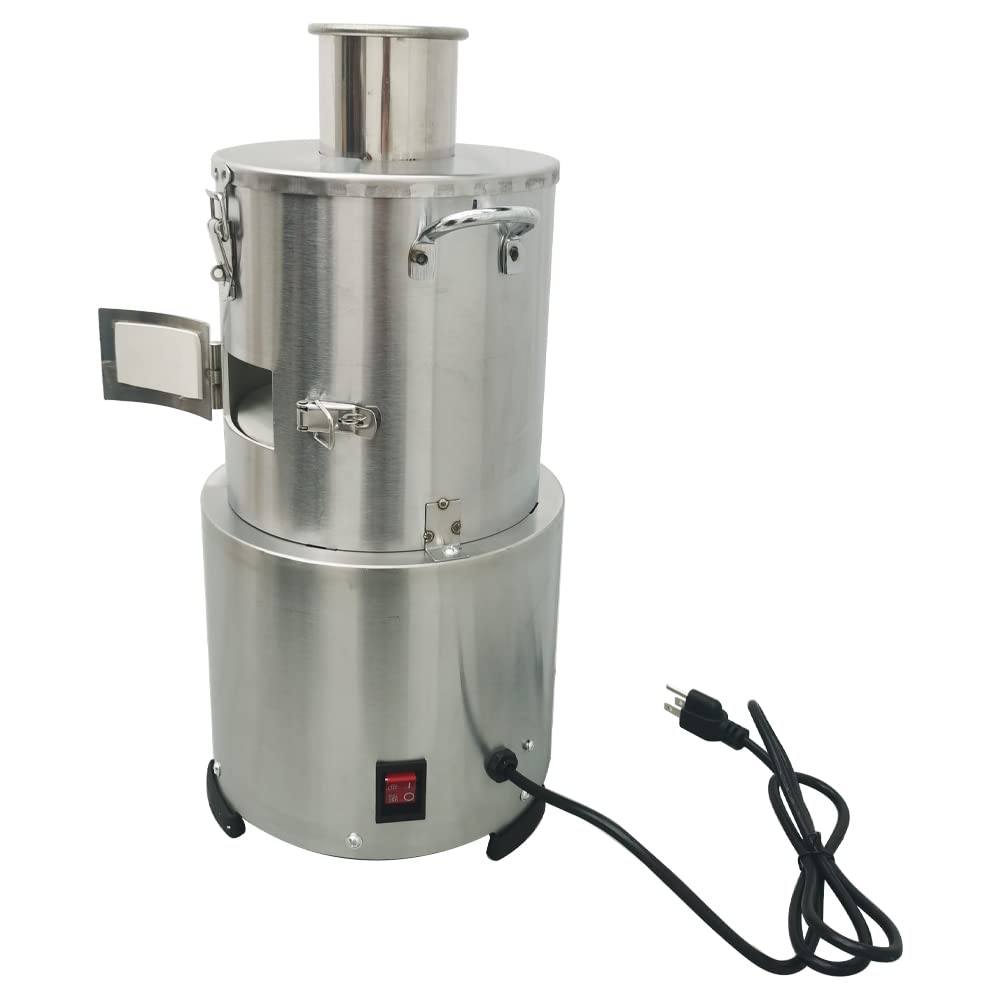 INTBUYING Whole Dry Garlic Peeler Machine, Automatic Electric Stainless Steel Garlic Peeling Machine Whole Garlic Separator with Pure Copper Core Motor for Canteen Restaurants 110V