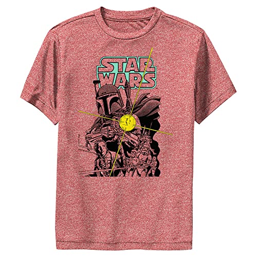 T-shirt Star Wars de qualité supérieure en maille douce coloris rouge chiné L