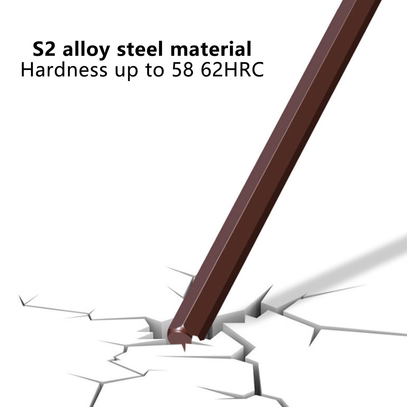 Fyearfly Llave Hexagonal de Mango en T de 4 mm, Llave Hexagonal Llave de Bastón Barra de 400 mm de Largo Cómoda Llave de Fijación de Acero Aleado, para Reparación de Mantenimiento (4mm)