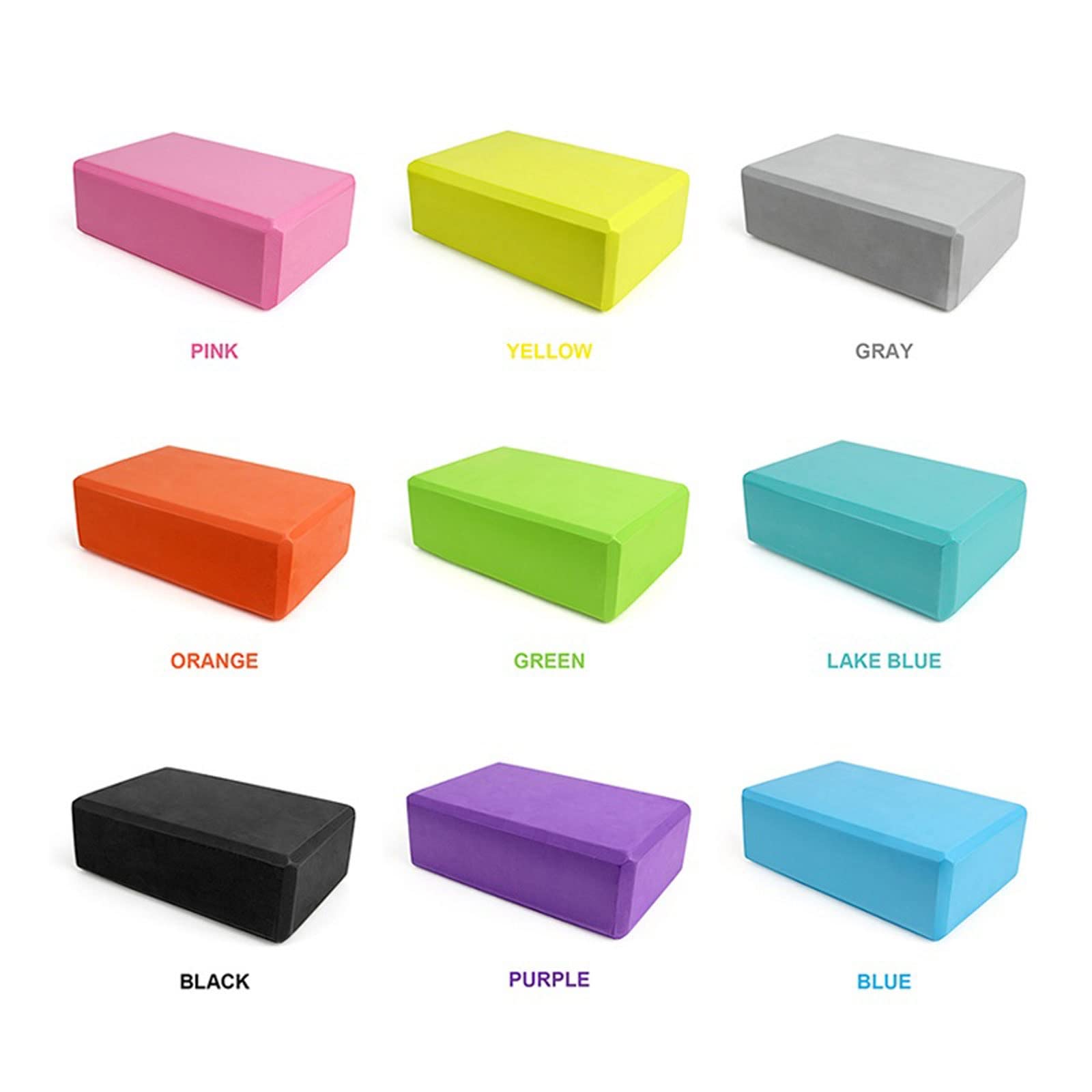 JINGYAN Bloki do jogi Foam Yoga Brick Colorful Fitness Pillow Bolster Block Anti-slip Exercise Equipment Stretching Aid Auxiliary Supplies