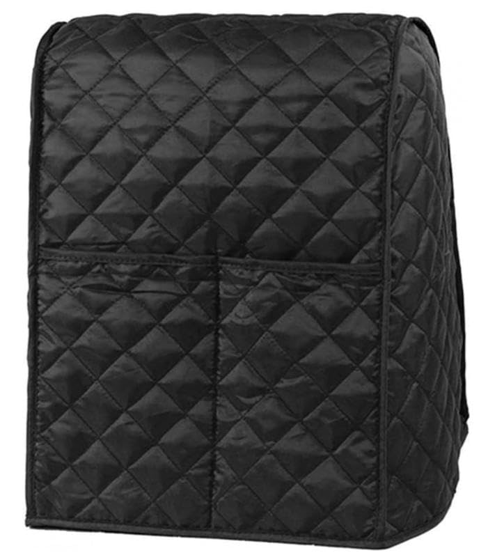 Vertical mixer black dust cover with pockets and storage bags, dustproof and waterproof, suitable for kitchen auxiliary tools