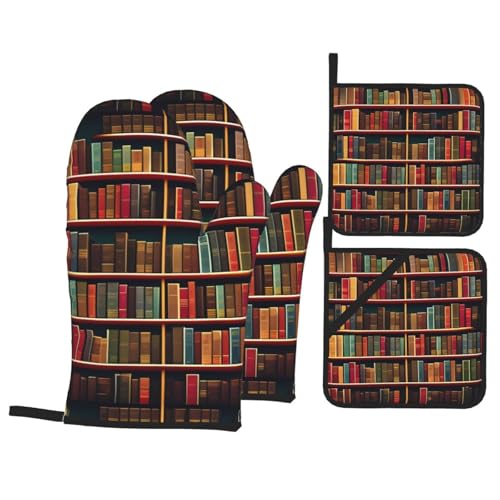 Libreria Libreria Libro Cucina cottura set di quattro pezzi, adatto per cucinare e cuocere, forno, microonde e barbecue all'aperto