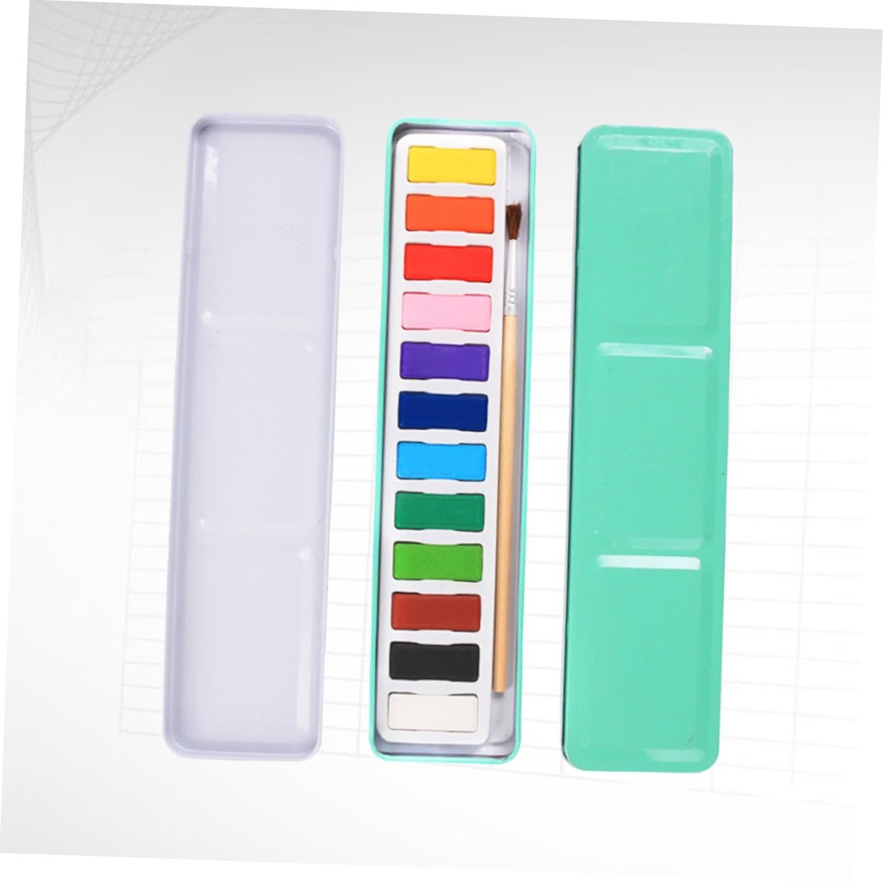 Housoutil Juego de 3 Pinturas de Acuarela Sólidas de 12 Colores