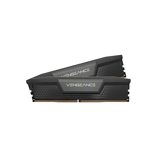 Corsair Vengeance DDR5 32GB (2x16GB) DDR5 4800MHz C40 1.1V (Optimized for Intel DDR5 Motherboards, Onboard Voltage Regulation, XMP 3.0 Profiles, Compact Form-Factor, Aluminum Heatspreader) Black