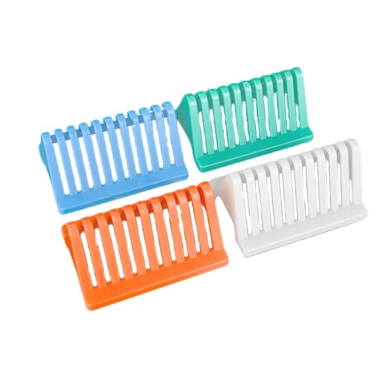 1 Piece Microscope Slides Staining Rack Glass Slide Drain Stands Triangle Glass Slide Drying Stand Rack Holder Lab Sample