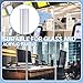 Landical 2 Pcs Clear PVC Piano Style Living Hinge 39.37 Inch Each Clear PVC Living Hinge for DIY 3-5mm Glass Acrylic and More Material Replacement Repair, No Screws or Glue
