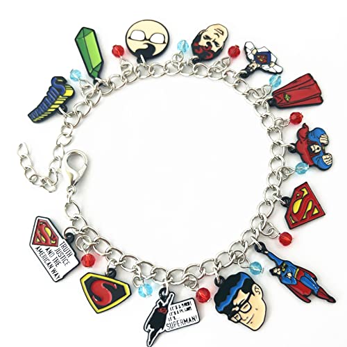 STKTFKK Charm Bracelet Superhero Bracelet for Men Woman3