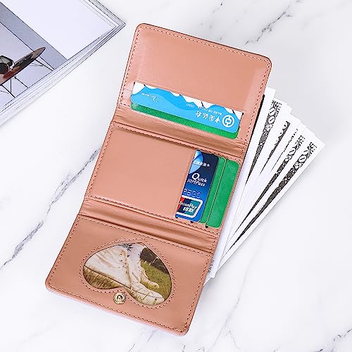 Women Girls Slim Trifold Wallet Cute Tiger Print PU Leather Short Card Holder Purse Small Cash Pocket Card Holder With ID Window Purse For Outing Shopping3
