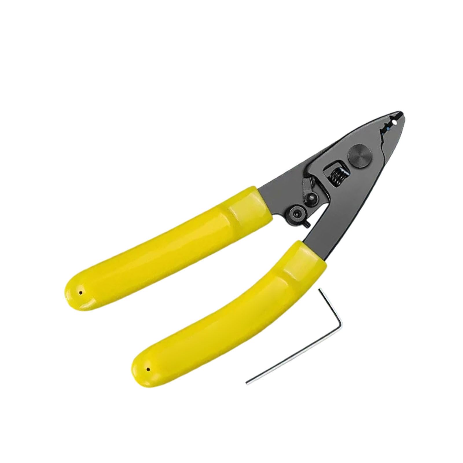 YHAILI Multifunctional Double/Triple Port Fiber Cable Stripper Ergonomic Handle Alloy Steel Construction