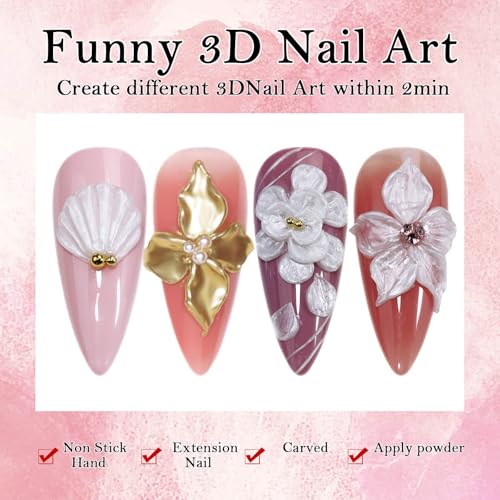 Gel Constructor Sólido para Uñas Perla Blanca 3D miniatura 2
