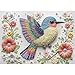 Gem Bird 1000 Piece Puzzle for Adults, Hard Challenging 1000 Pieces Jigsaw Puzzles for Adults, Colorful Gem Bird Puzzles Games for Puzzle Lovers, 27.6