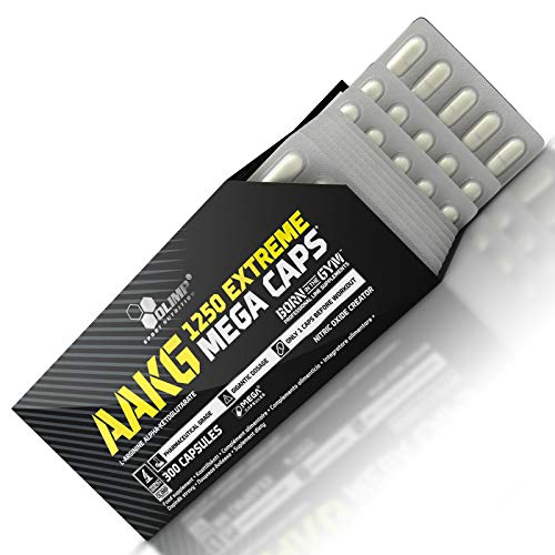 AAKG 1250 EXTREME - L-Arginine - Complément alimentaire pour la croissance musculaire anabolique - PAS de booster - Pompe musculaire (30 gélules) Cover