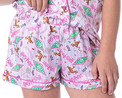 Harry Potter Girls' Honeydukes Wizarding World Sleep Pajama Set Shorts4