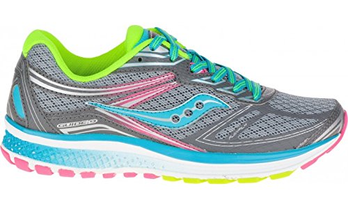 Saucony Guide 9 Girls Grey contre la fatigue des pieds des filles