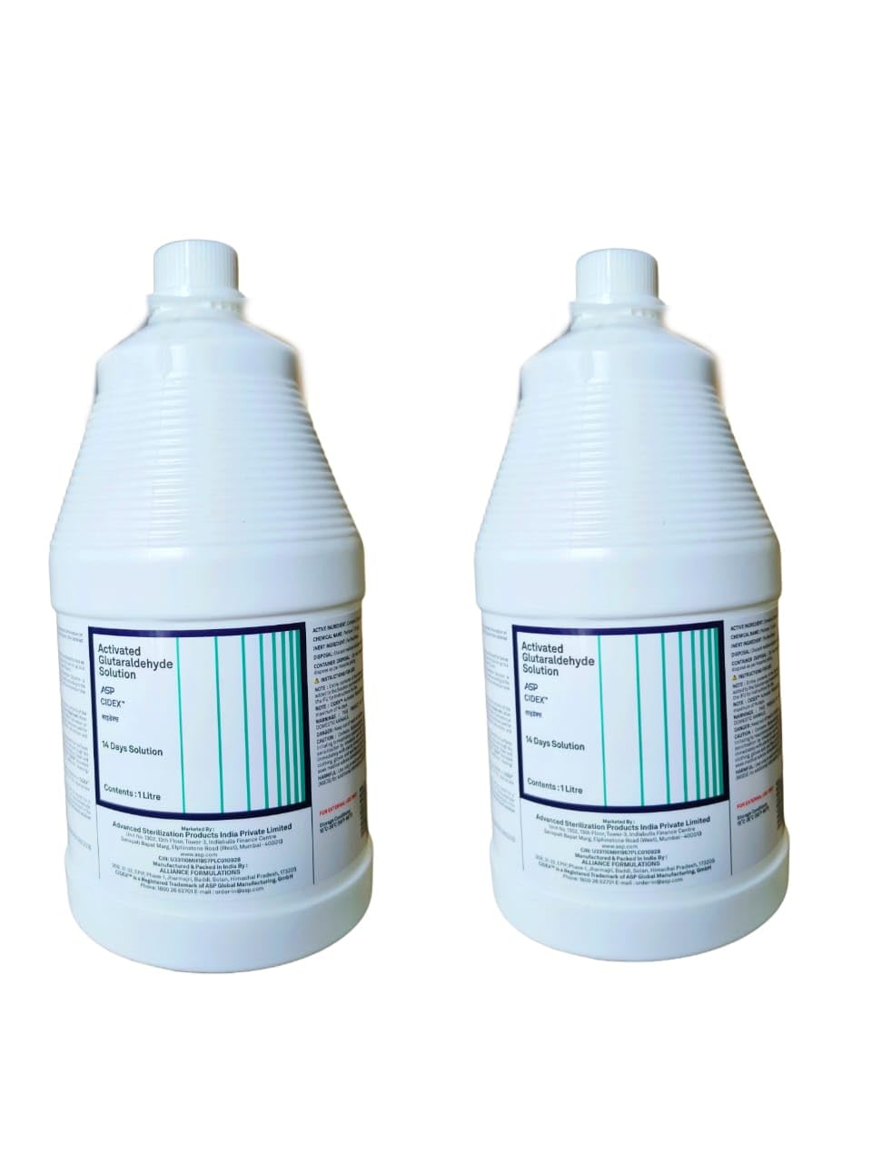 CIDEXX Disinfectant Solution 1L (PACK OF 2),SURGICAL AND DENTAL EQUIPMENT CLEANER, GLUTARALDEHYDE SOLUTION