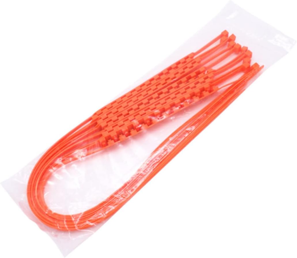 Cabilock 5pcs Set Slip Tire Chains Set Flexible Nylon Snow Tire Chains for Cars Easy to Install Non Slip Straps for Winter Emergency Use Ice Mud and Snow Roads